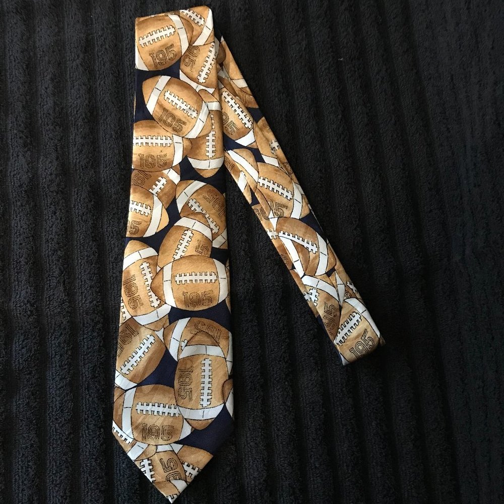 Fratello Handmade Necktie with football and 195